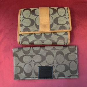 Vintage Genuine Coach Wallet and Checkbook Cover